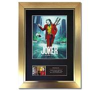 #824 JOKER Joaquin Phoenix Signed Autograph Mounted Photo Reproduction PRINT A4 Rare Perfect Birthday (297 x 210mm) (Gold Frame)