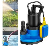 8250L/H Portable Submersible Water Pump with Float Switch, 450W Electric Sump Pumps for Dirty/Clean Water, 9m Long Cable Drainage Water Pump for Garden Pond, Pools, Hot Tub, Rainwater Butt and Ditches