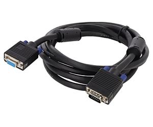 82565 cable D-sub 15pin female, D-sub 15pin male 3 meters black DELOCK