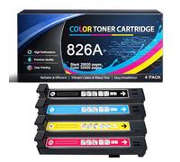 826A Toner Cartridge with Chip Replacement Compatible for HP 826A CF310A CF311A CF312A CF313A High Yield for Color LaserJet Enterprise M855 M855dn M855x M855xh Printers