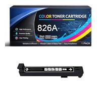 826A Toner Cartridge with Chip Replacement Compatible for HP 826A CF310A CF311A CF312A CF313A High Yield for Color LaserJet Enterprise M855 M855dn M855x M855xh Printers