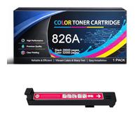 826A Toner Cartridge with Chip Replacement Compatible for HP 826A CF310A CF311A CF312A CF313A High Yield for Color LaserJet Enterprise M855 M855dn M855x M855xh Printers
