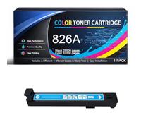 826A Toner Cartridge with Chip Replacement Compatible for HP 826A CF310A CF311A CF312A CF313A High Yield for Color LaserJet Enterprise M855 M855dn M855x M855xh Printers
