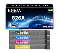 826A Toner Cartridges for HP M855dn M855xh Printer, CF310A CF311A CF313A CF312A Toner Cartridge Replacement,4 Colors-1 Pack