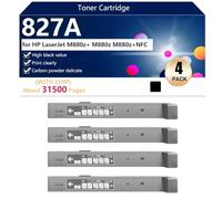 827A Toner Cartridge Compatible CF300A CF301A CF303A CF302A for HP LaserJetM880z /M880Z/M880Z NFC Printers, High Yield 31500 Pages, Clear Printing