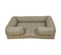 828 Pet Supplies | Medium Dog Bed - L Shape - Memory Foam - Bolster Dog Bed - Plush Orthopedic Couch