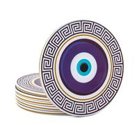 828 - Turkish Drink Coasters Set of 6 - Mediterranean Design for Cup Coasters Gift Sets from Istanbul