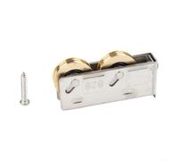 828 Type Window Roller Pulley Stainless Steel Construction with Built-in Ball Bearings for Consistent Sliding Action (C)