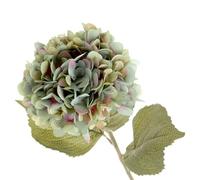 82cm Single Stem Artificial Hydrangea Flower - Blue Turquoise