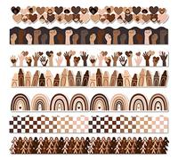 82ft Back to School Diversity Bulletin Board Borders Set Equality Growth Skin Tone Hands Hearts Border Trim for School Classroom Sunday School Office Chalkboard Inclusive Party Wall Decorations