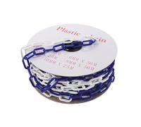 82FT Heavy Du Plastic Chain Link Traffic Warning & Parking Ber for Securi Easy Install for Road Safe Props Apparel and Dets
