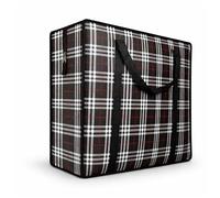 82L Extra Large JUMBO 190 GSM Oxford Fabric Waterproof Storage Bags with Zipper & Strong Handles - Heavy Duty Reusable for Moving, Laundry & Bedding (BLACK)