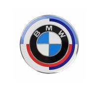 82mm Bmw Boot Trunk Bonnet Hood Badge 50th Years Anniversary Emblem