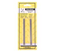 82mm Reversible Planer Blades Replacement for Black & Decker, Bosch, DeWalt and Elu planers (2 Pcs - High Speed Steel)