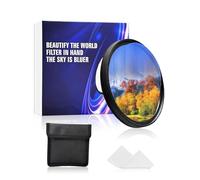 82mm Unilateral Ghost Motion Blur Filter, Ghost Super Speed Filter Clear Optical Glass Prism Special Effects Filters for Photo Video Professional Creative Shooting Accessory