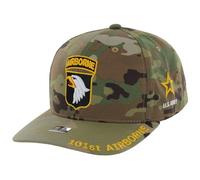82nd 101st Airborne Hat for Men Official Licensed US Army Airborne Veteran Embroidered Adjustable Baseball Cap, Camo (Airborne 101st), One size