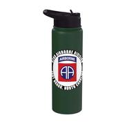 82nd Airborne Division Fort Bragg North Carolina Veteran Stainless Steel Insulated Water Bottle