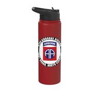 82nd Airborne Division Fort Bragg North Carolina Veteran Stainless Steel Insulated Water Bottle