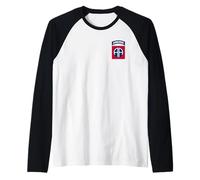 82nd Airborne Division Insignia Military Veteran Infantry Raglan Baseball Tee