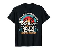 82nd Birthday 82-Year-Old Fishing Lovers Angler Born in 1944 T-Shirt