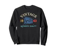 82nd Birthday Born 1943 Women 82 Year old Men 82 Birthday Sweatshirt