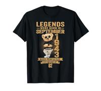82nd Birthday Legends were Born in September 1943 Teddy Bear T-Shirt