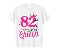 82nd Birthday Queen, 82 Birthday Women 82 Years Old Bday T-Shirt