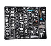 82Pcs Domestic Sewing Machine Presser Foot Set, Multifunctional Household Sewing Accessories, Stainless Steel Presser Feet with 82 Different Types for Various Sewing Needs, Include