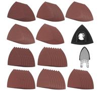 82Pcs Sand Pad Assorted Set 60/80/120/180/240 Grits Sanding Sandpaper Pad Multi Tool Sanding Pads For Fein Bosch Dremel Makita