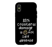 83% Collateral Damage Is Not Self Defense Stop War Activism Case for iPhone X/XS
