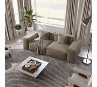 83” Modular Sectional SofaVelvet Loveseat & Oversized Deep Seat Couch Set Big Comfy Cloud Sofa & Office Home Furniture