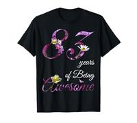 83 Year Old Shirt Awesome Floral 1942 83rd Birthday Gift T-Shirt