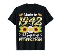 83 Years Old 1942 Sunflower Floral 83rd Birthday Women T-Shirt
