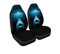 831 Car Interior Protector Cover Men Swimming Shark Jaws Blue Front Seat Cushion Cover Dirty-Proof Bucket Seat Covers Non-Slip Car Seat Cover Universal For Truck Car Suv