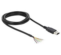 83117 cable USB 2.0 leads, USB A male 1.8 m black 26AWG DELOCK