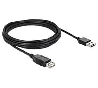 Delock USB-Kabel USB 2.0 USB-A Stecker, USB-A Buchse 5.00m Schwarz b (US IMPORT)
