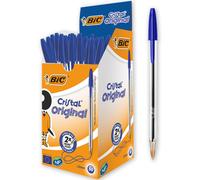 837360 Medium Cristal Ball Point Pen Blue (Pack of 50)