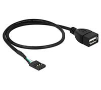 83825 Cable USB 2.0 USB A Female, Angled Connectors 4pin DELOCK