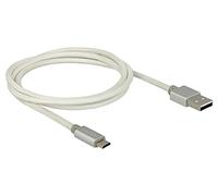 83916 Cable USB 2.0 USB A Male, Micro USB B Male 1m White DELOCK