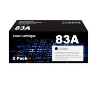 83A Toner Cartridge Compatible with HP 83A 83 X CF283A CF283X LaserJet Pro M201dw M201n MFP M225dn M225dw M125a M125rnw M125nw MFP M127fn M127fp M127fs M127fw (2 Packs Packs Black Black) With Chip