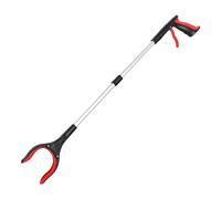 83cm Grabber Reacher Tool, Grabbers for Elderly, Mobility Aid Reaching Assist Tool, Lightweight Extra Long Handy Trash Claw Grabber for Trash Pick Up, Nabber, Litter Picker, Arm Extension (Red)