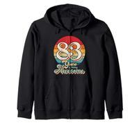 83rd Birthday 83 Years Of Being Awesome Vintage 83 Yr Old Zip Hoodie