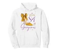 84 and Gorgeous 84th Birthday 84 Years Old Queen Bday Party Pullover Hoodie