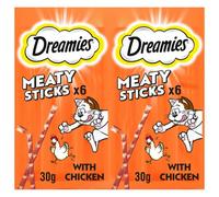 84 Dreamies Meaty Sticks Adult Cat Treats Chicken Cat Sticks (14X30G)
