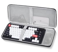 84-Key Keyboard Case, 75% Gaming Hard Shell Travel Carrying Bag for AULA F75 Pro/ F75, Kisnt KN85, Keychron K2, Redragon K673 PRO, Keyboard and Mouse Combo Case