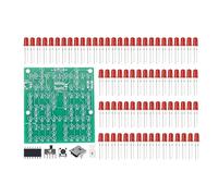 84 LED Red Double Happiness Lamp DIY Training Kit, Electronic LED Soldering Practice Board Kit for Education Beginners Learners