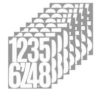84 Numbers,5 inch 0-9 Large Peel and Stick Self Adhesive Number Stickers for Mailbox,House,Outdoor,Signs and Business - White