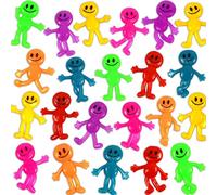 84-Pack Stretchy Bendable Man,Slimy Stretchy Happy Man Sensory Gel Toy for Stress Anxiety Relief,Gooey Texture Toy,Bulk Sticky Fidget Toys for Kids Party Favors,Goodie Bag Fillers
