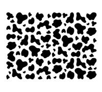 84 Pcs Cow Print Decor Wall Decal, Cheetah Spot Animal Print Wall Stickers, Removable Vinyl DIY Dalmation Spots Art Wall Mural for Bedroom Living Room Nursery Door Tile Black