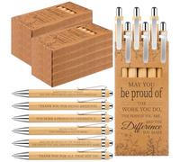 84 Pcs Inspirational Appreciation Gifts Motivational Ballpoint Pens with Packaging Boxes Inspirational Ink Pen Thank You Gifts for Teacher Student Employee Team Staff Coworker Nurse School Supplies